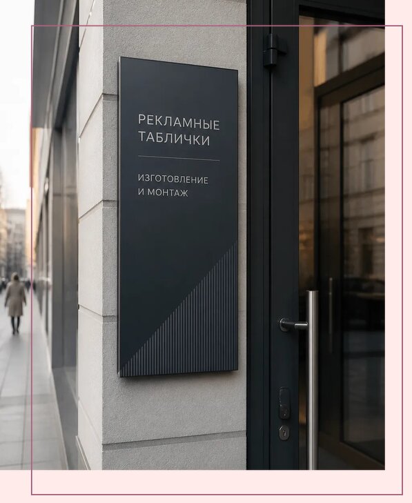 Рекламные таблички в Кузнецке по цене от 4691 р. | Аванза-Кнц