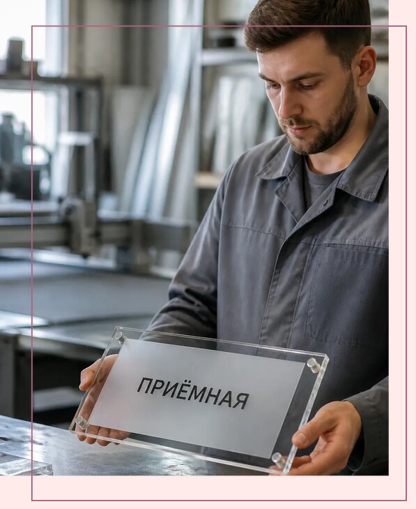 Таблички из оргстекла на заказ в Кузнецке от 4065 р. | Аванза-Кнц